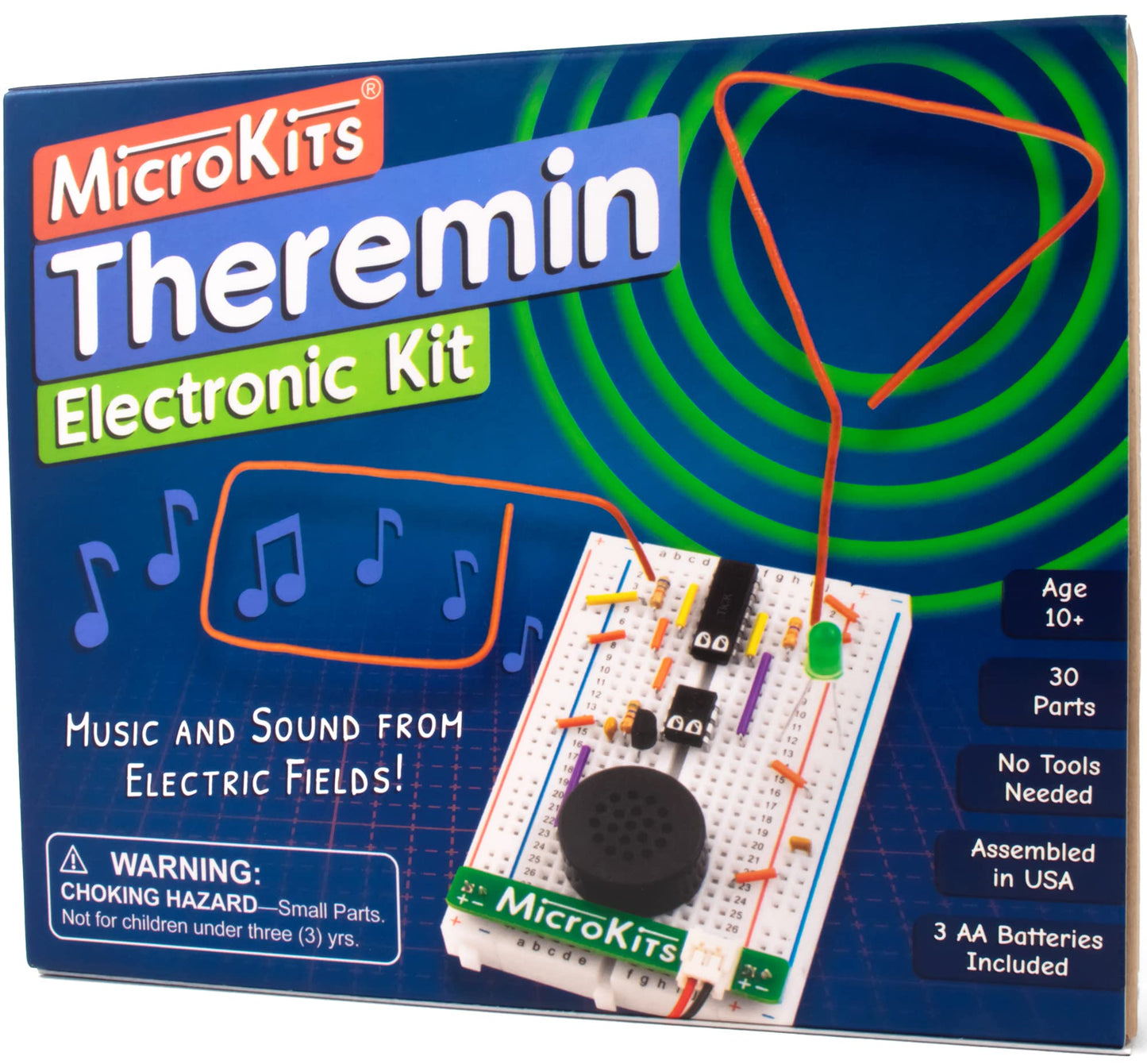 MicroKits Theremin Electronics Kit: Make Your Own Electric Field Instrument