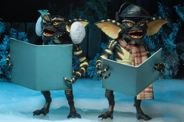 NECA Gremlins: Christmas Carol Winter Scene - Clothed 7" Scale Action Figures Set of 2