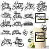 15 PCS Black Happy Birthday Cake Toppers Acrylic Mirror Inserts for Cakes Cupcakes Desserts 15 Styles
