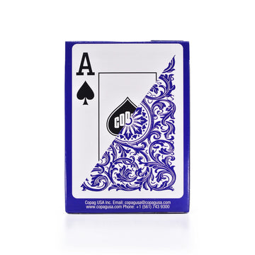 Copag Elite 100% Plastic Playing Cards, Poker Size (Standard) Jumbo Index Single Deck (Purple)