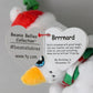 Ty Beanie Bellies (Key Clip) - Brrrnard The Snowman - Soft Plush Stuffed Animal