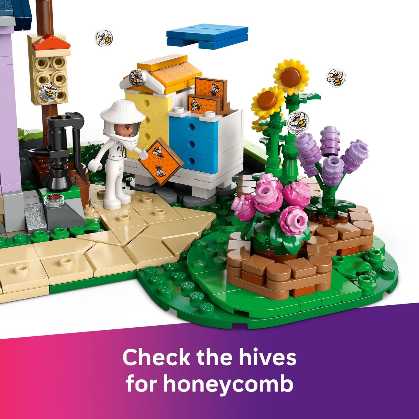 LEGO Friends Beekeepers' House and Flower Garden Toy Building Set - Pretend Play Set for Kids, Girls and Boys, Ages 12+ - Gift Idea for Birthday -