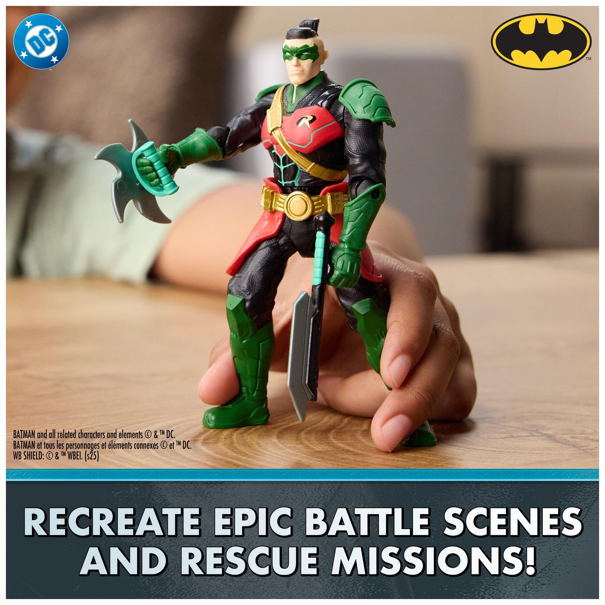 DC Comics Battle Clash Robin Action Figure, 6-Inch