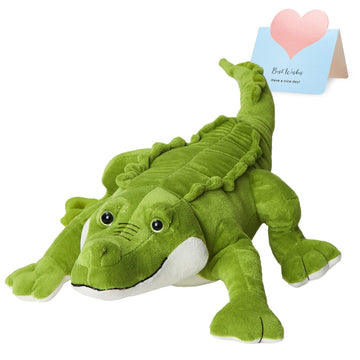 Athoinsu Cute Alligator Stuffed Animal Hugging Soft Realistic Crocodile Plush Toy Pillow Birthday Children's Day Christmas for Toddler Kids Boys