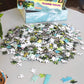 Bob Ross Mountain Retreat Nature Puzzle Board for Adults and Kids | Forest Lake Jigsaw Puzzle 1000 Pieces | Interactive Brain Teaser for Family Game