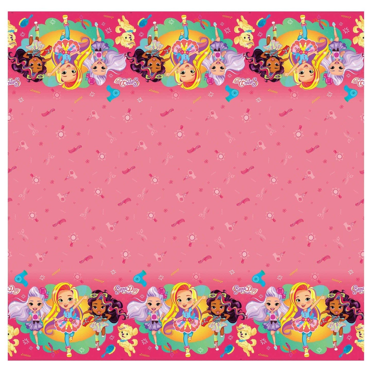 PARTY Sunny Day Rectangular Plastic Table Cover - 54" x 84", 1 Pc