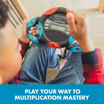 Educational Insights Multiplication Slam - 3rd Grade Math Games for Kids 8-12, Multiplication Learning Games for Kids, Handheld Electronic Math Game