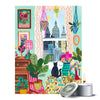 500 Piece Puzzle for Adults Hygge Collection Cat in Window Rhi James Blueboard Jigsaw and Candle by KI Puzzles