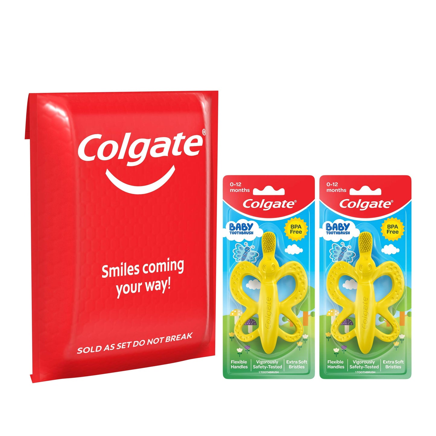 Colgate Baby Toothbrush and Teether, Bpa Free, 2 Count