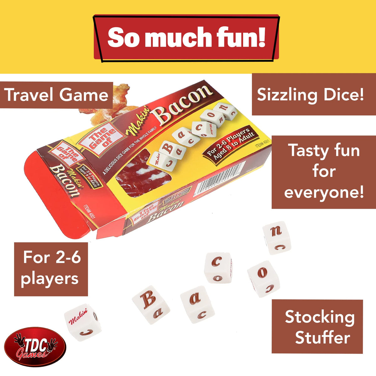 TDC Games Makin’ Bacon Dice Game