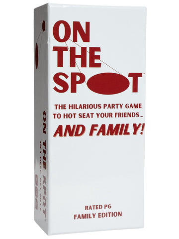 On The Spot: The Hilarious Party Game to Hot Seat Your Friends-and Family | Family Edition | 500 Deep & Silly Cards | Perfect for Family Game Nights |