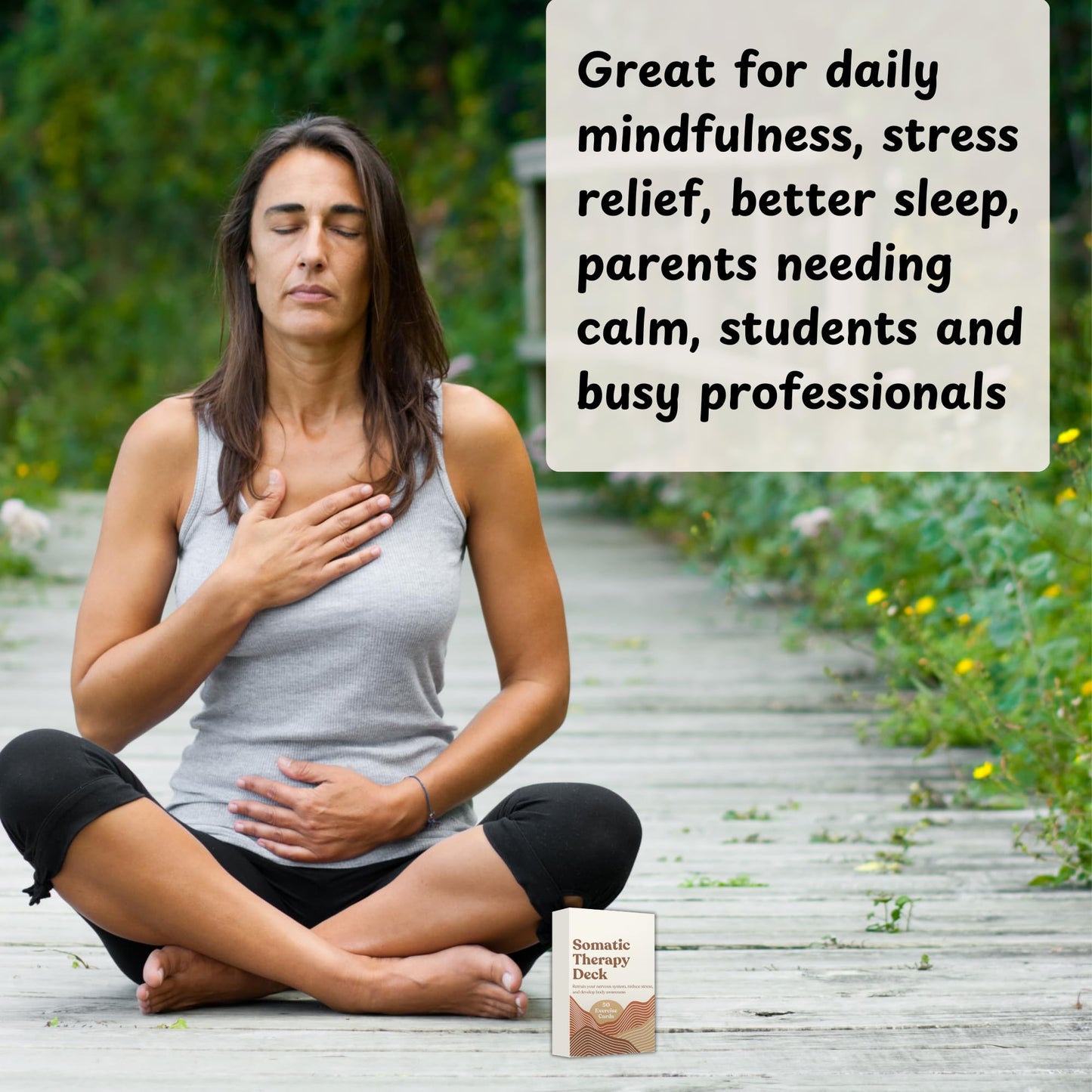 Somatic Therapy Cards with Exercises to Reset Your Nervous System, Relieve Anxiety, Soothe Stress, and Reconnect Through Mindfulness, Breathwork,