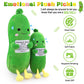 Sprinqdawin Emotional Plush Pickle,Pickle Stuffed Animal-20” Plushies Cucumber Stuffed Animal with Positive Words,Kawaii Plush Toys Birthday