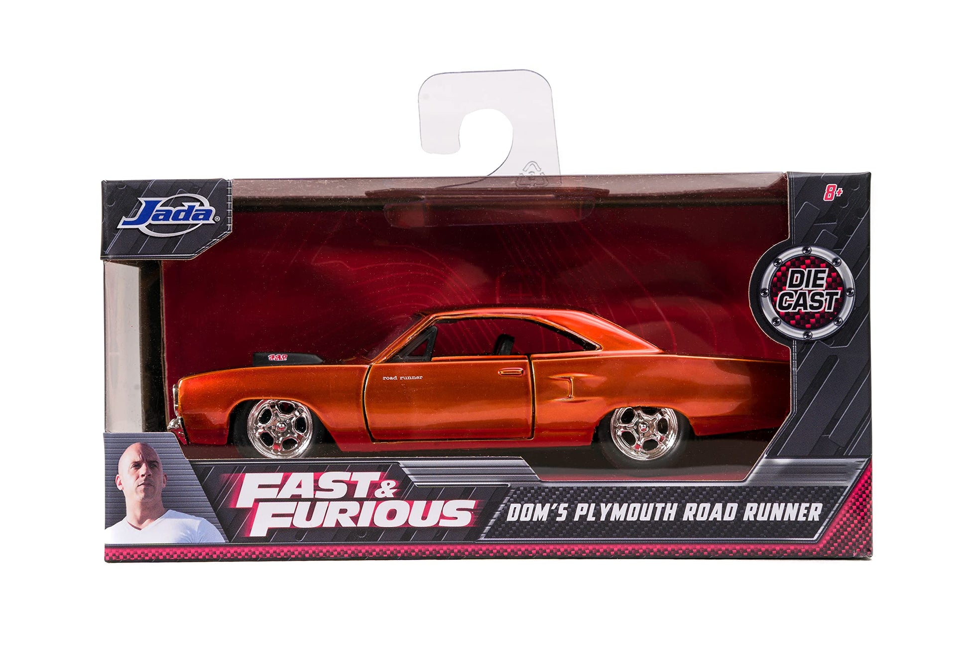 Jada Fast & Furious 1:32 Dom's Plymouth Road Runner Die-cast Car, Toys for Kids and Adults(Copper)