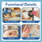 DIY Miniature House Kits-Living Room, 3D Wooden Puzzles with LED Light Tiny House Mini House Building Kit for Adults, Wooden Adults Crafts Home Decor