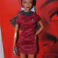 Barbie Star Trek Lt. Uhura AA Red & Black Dress Lovely