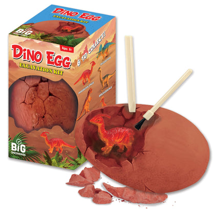 Dino Egg Excavation Kits from Big Discoveries - Discover Prehistoric Dinosaur Eggs | Interactive Fossil Archaeology Dig Kit Toy for Kids | Six