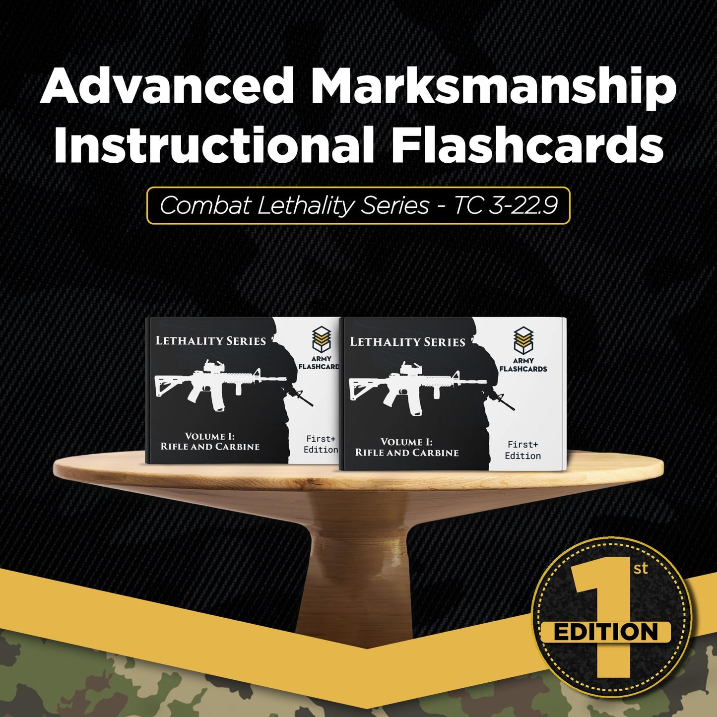 Army Flashcards - Advanced Marksmanship Instructional Flashcards | Combat Lethality Series | 100 of The Most Important Concepts for Shooting The Rifle