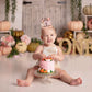 Little Pumpkin First Birthday Crown - Pumpkin Theme Birthday Decorations for Baby Girls, Floral Pumpkin 1st Birthday Crown, Birthday Tiara, Baby Girls