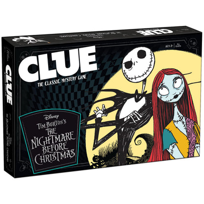 CLUE: Disney The Nightmare Before Christmas | Collectible Clue Game Based on Disney Classic Film | Officially-Licensed Game with Familiar Locations