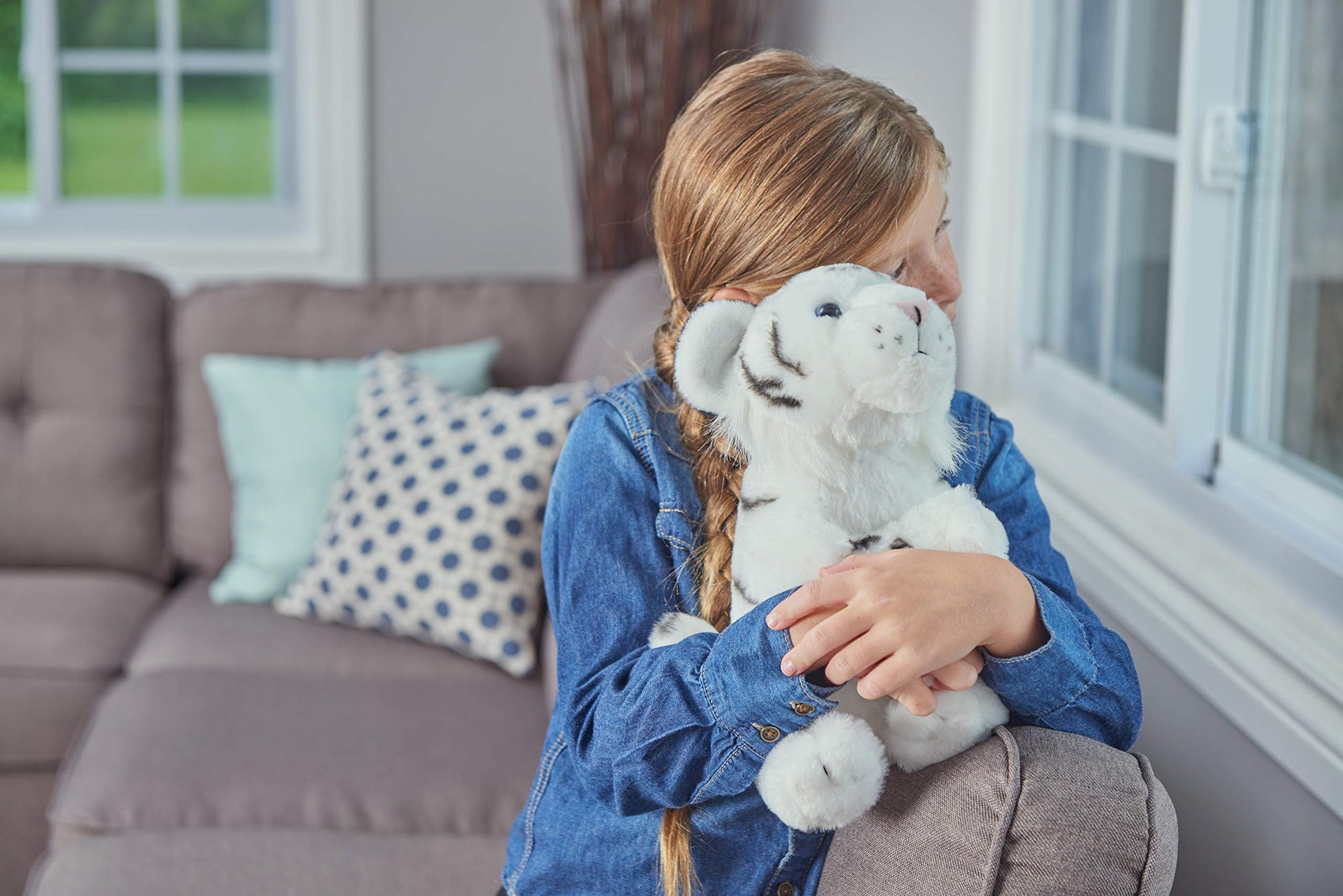 Wild Republic Cuddlekins White Tiger Cub Stuffed Animal - 12"