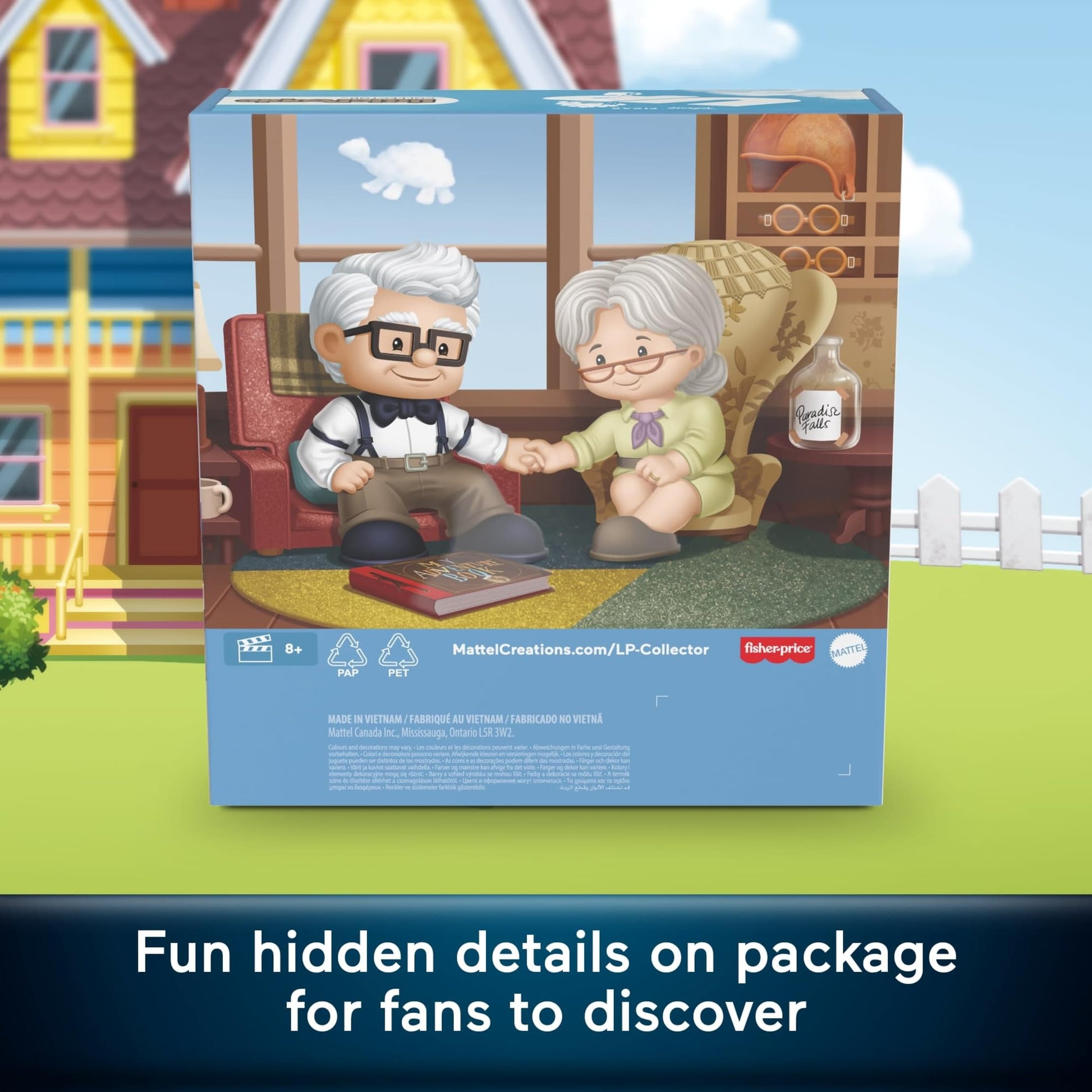 Little People Collector Disney Pixar UP Special Edition Set for Movie Fans, 2 Character Figures in a Display Package (Amazon Exclusive)