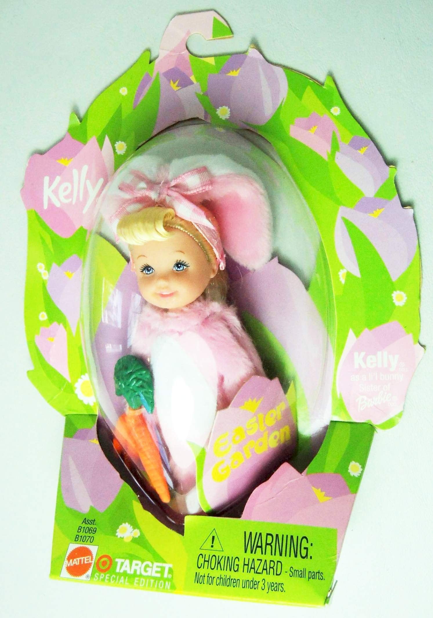 2002 Mattel Easter Garden Kelly in Pink Bunny Suit