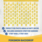Pokemon Birthday Banner and Hanging Foil Backdrop - Pokemon Birthday Decorations - Themed Party Supplies - Officially Licensed