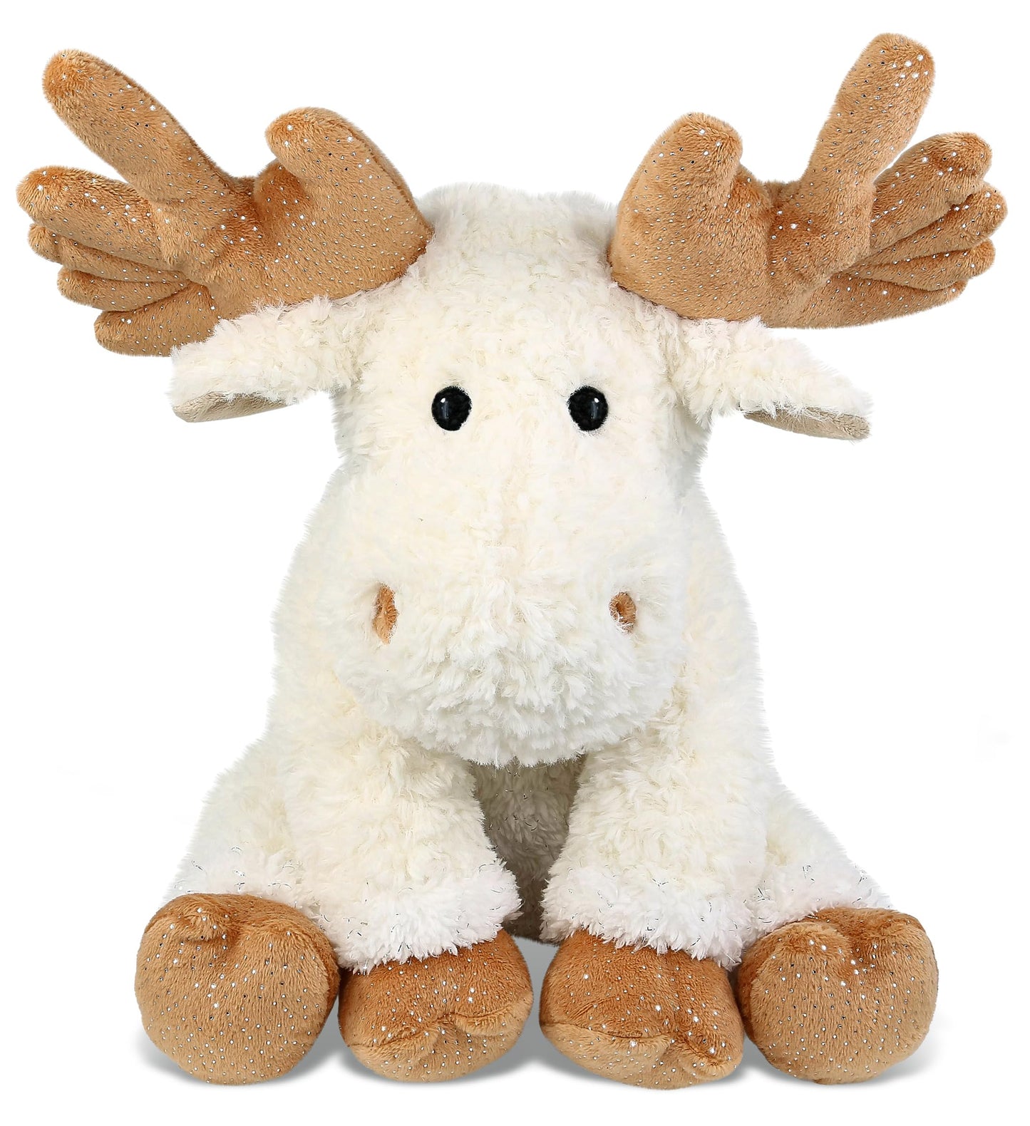 DolliBu Fancy Floppy Moose Stuffed Animal - Soft Huggable Moose Stuffed Toy, Adorable Playtime Wildlife Plush Toy, Cute Cuddle Gifts, Super Soft Plush