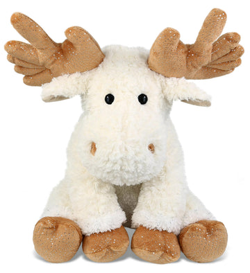 DolliBu Fancy Floppy Moose Stuffed Animal - Soft Huggable Moose Stuffed Toy, Adorable Playtime Wildlife Plush Toy, Cute Cuddle Gifts, Super Soft Plush