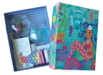 BOX CANDIY Totally Mermaids Hanging Mini Diorama Terrarium Kit to Make and Display