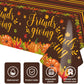 Ertyjikg 3PCS Large Friendsgiving Party Decorations Tablecloths Disposable Plastic Rectangle Friendsgiving Tablecloth for Thanksgiving Party Supplies