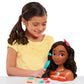 Disney Princess Moana Styling Head with Accessories, 14-pieces, Black Hair, Brown Eyes, Kids Toys for Ages 3 Up by Just Play
