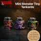 Nemesis Now Dungeons & Dragons Mini Monster Tiny Tankards Set of 3 8.6cm, D&D Drinkware, Stainless Steel Inserts, Hand Painted Resin, Fantasy Mug Set