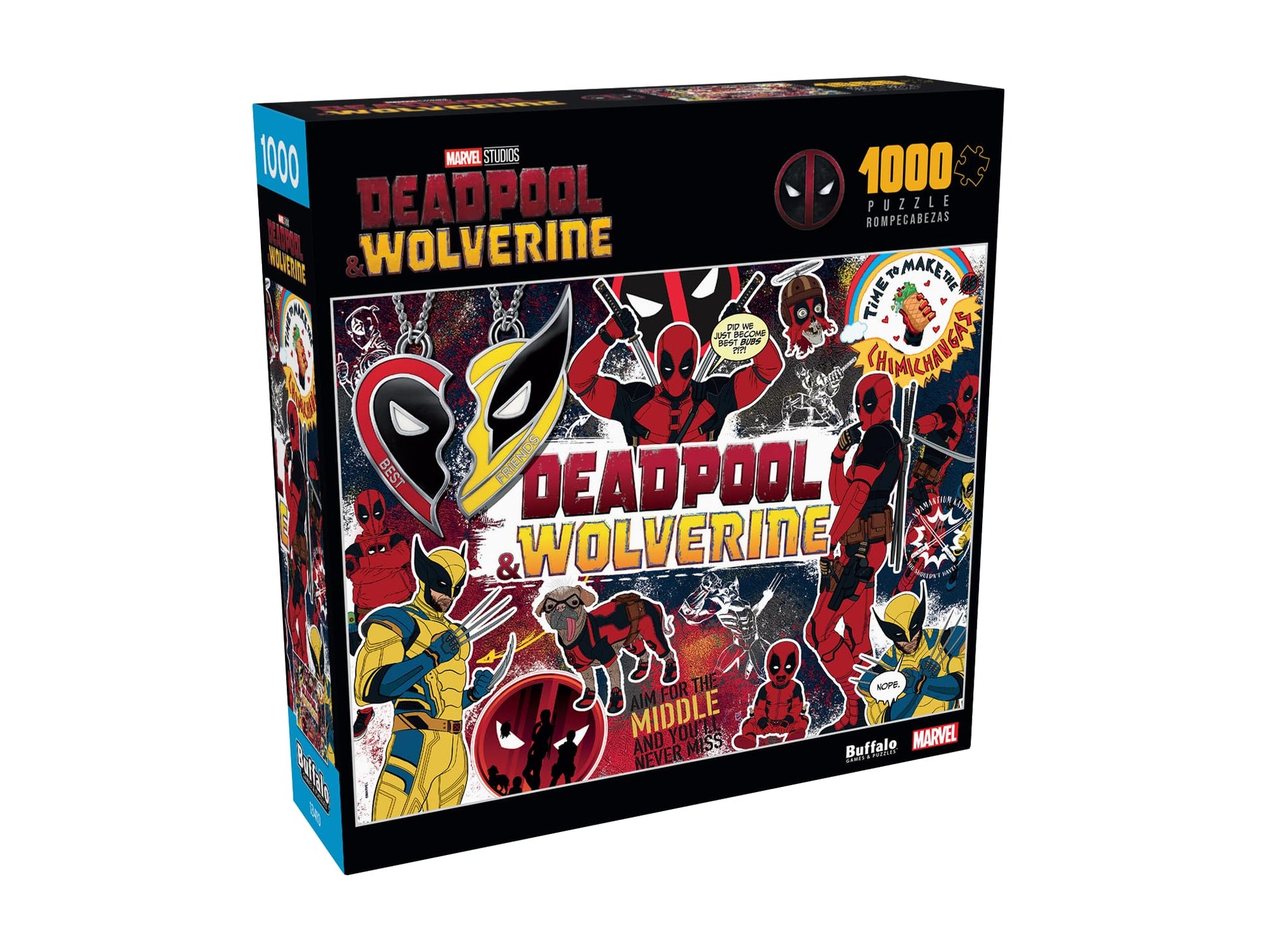 Buffalo Games - Marvel - Deadpool & Wolverine - 1000 Piece Jigsaw Puzzle for Adults -Challenging Puzzle Perfect for Game Nights - Finished Size is