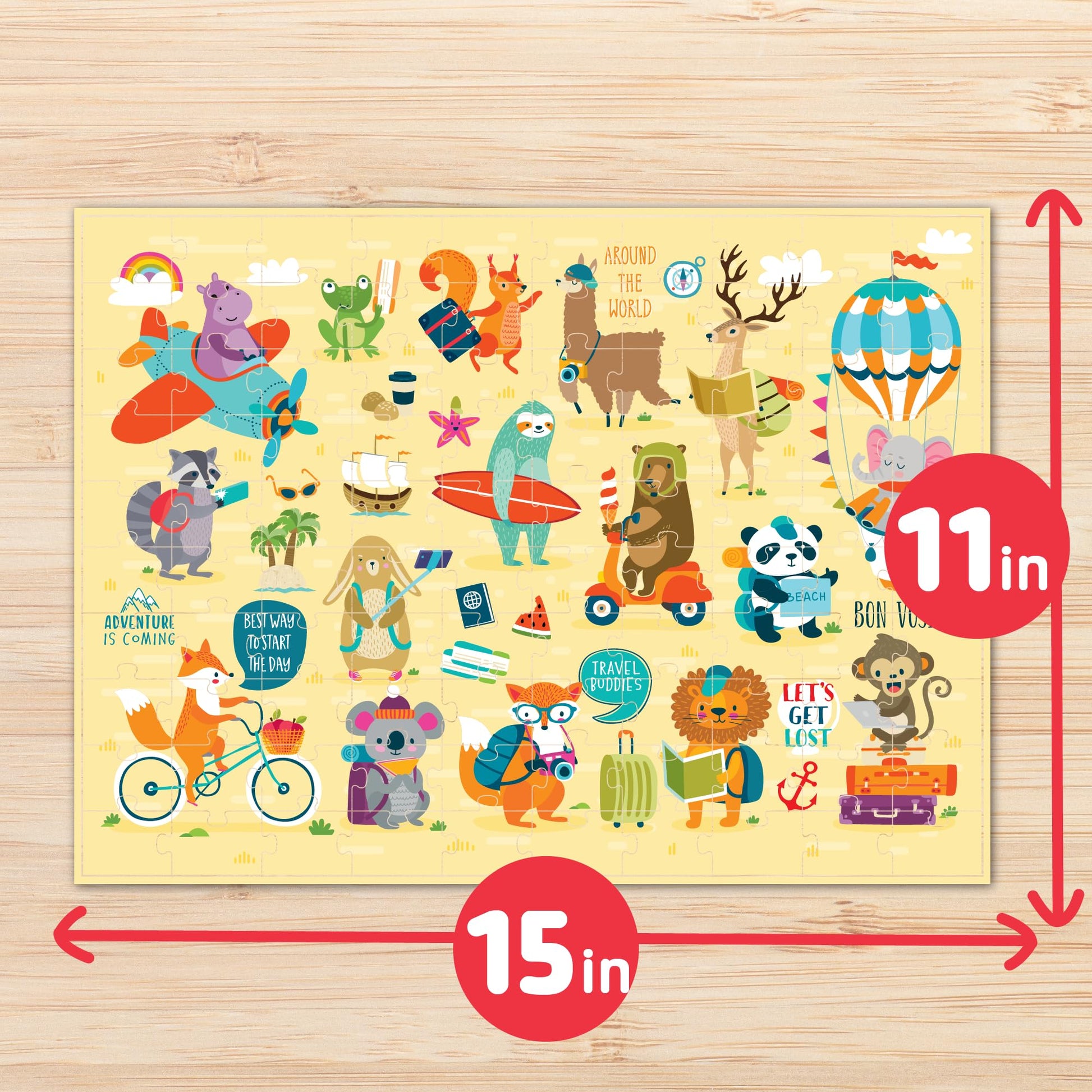 Chuckle & Roar Adventure Awaits 100 Piece Jigsaw Puzzle for Kids Ages 6-8