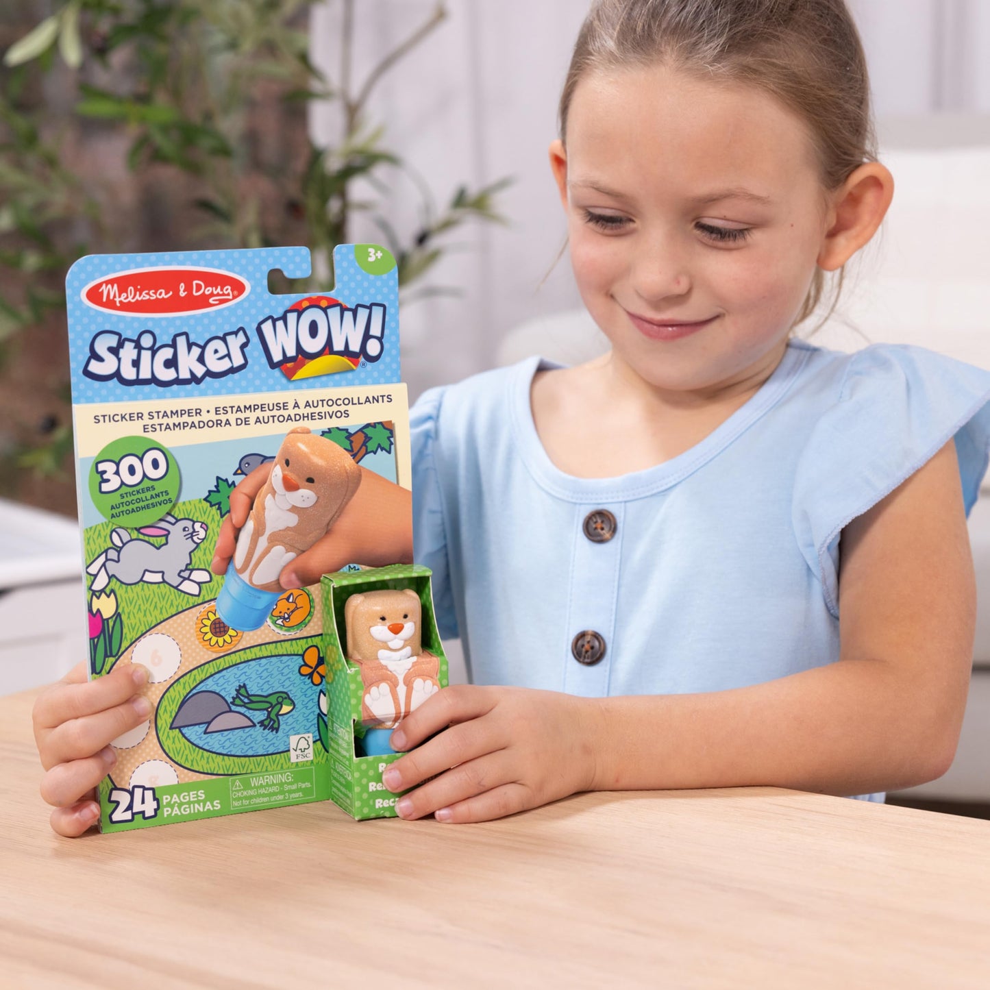 Melissa & Doug Bunny Sticker Activity Pad & Stamper Book, 1 EA