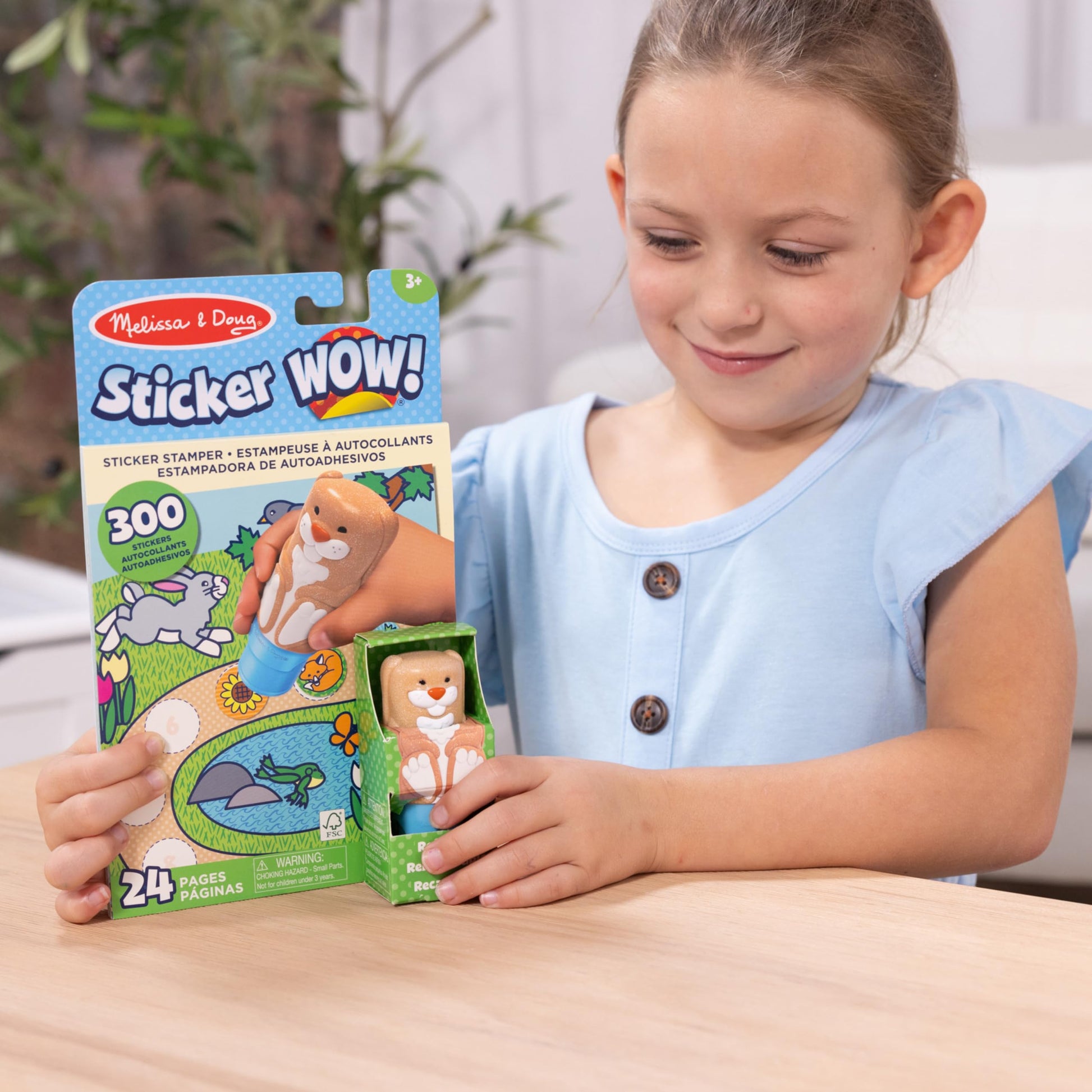 Melissa & Doug Bunny Sticker Activity Pad & Stamper Book, 1 EA