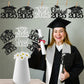 Black Sliver Graduation Table Decorations Graduation Centerpieces for Tables 2025 Graduation Decorations Class of 2025 Graduation Party Centerpieces