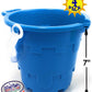 Matty's Toy Stop Beach Gear 7" Plastic Castle Mold Sand Buckets (Pails) with Easy Pour Spout and Handle Blue, Pink, Green & Yellow Party Set Bundle