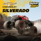 Motor Dayz RC 4WD Heavy Metal Chevrolet Silverado Truck - 1:14 Scale Remote Control Car, Stamped Metal Body, 2.4GHz Full-Function Radio Control, USB