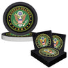 Havercamp Official U.S. Army Party for 16 guests; includes 16 ea. Lg. 9 inch Paper Plates and Napkins in the Official U.S. Army Crest