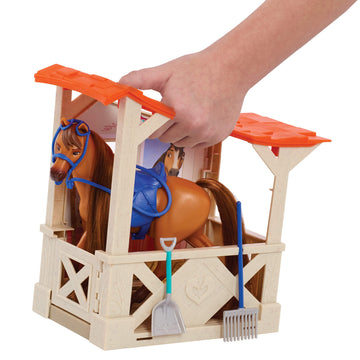 DreamWorks Spirit Riding Free Horse & Stable Accessory Set, Kids Toys for Ages 3 Up by Just Play