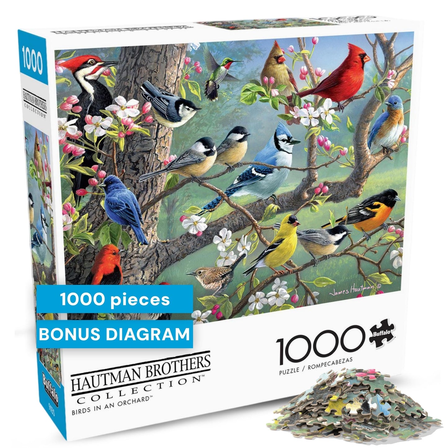 Buffalo Games Hautman Brothers Birds, 1000 Piece Jigsaw Puzzles for Adults