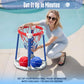 CHMYWJ Pool Basketball Hoop Pool Games Pool Toys with 2 Basketballs Floating Basketball Hoop for Pool for Kids & Adults Indoor Outdoor
