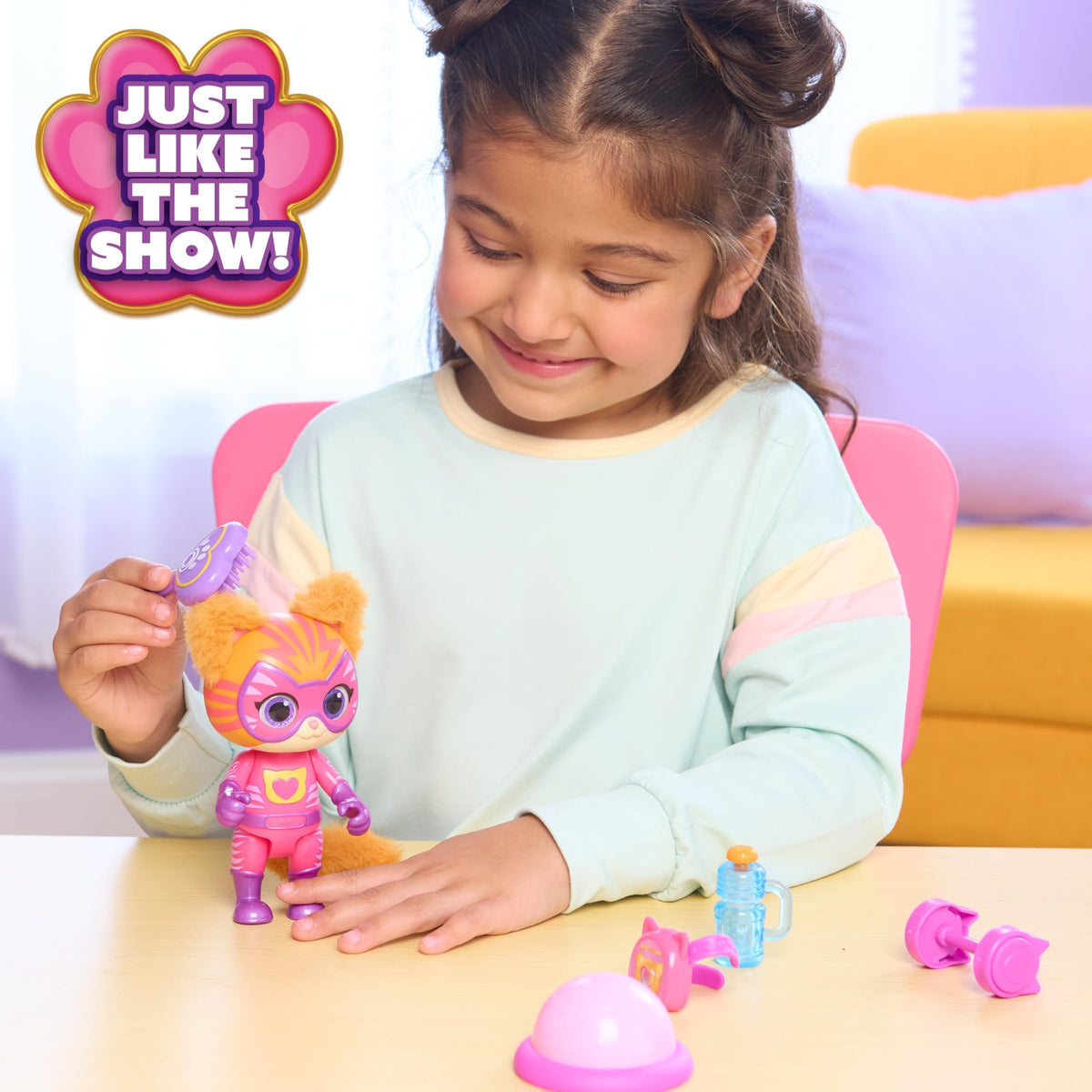 Disney Jr. SuperKitties Su-Purr Wild Ready Furr Action Ginny Figure