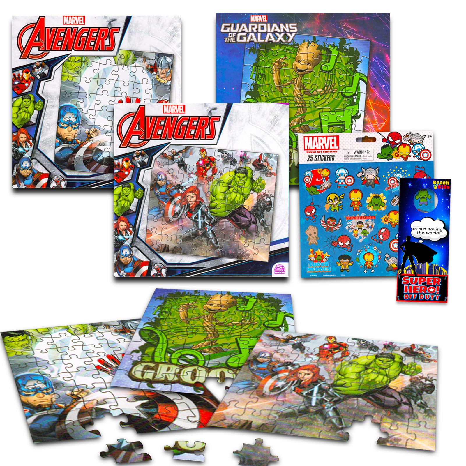 Avengers Jigsaw Puzzles for Kids, Ages 3-5 - 3 Pack Bundle