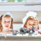 DolliBu Elephant Family Animal Bath Squirters 4 Piece Bath Toy Set, Children Bath Toys for Bathtime & Water Fun, Girls & Boys Floating Rubber Squirt