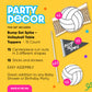 Big Dot of Happiness Volleyball Centerpiece Kit - Sports Theme Party Table Decorations - Double-Sided Premium Cardstock Birthday Table Toppers