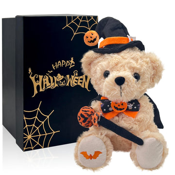 SHSEEN Halloween Wizard Teddy Bear Plush, 8 Inch Gift Box